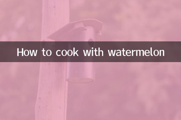 Wie man mit Wassermelone kocht