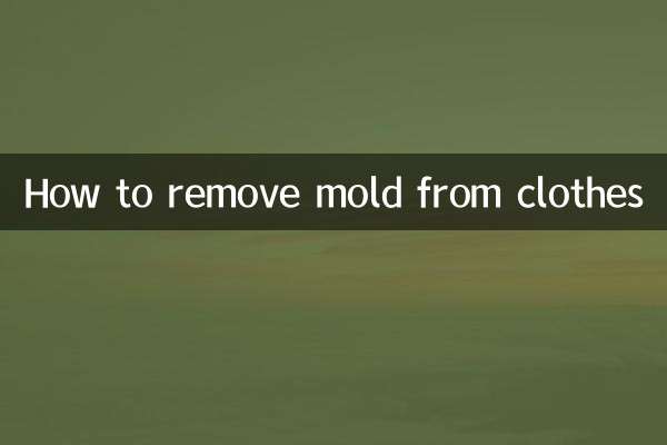 衣服发霉怎么去除