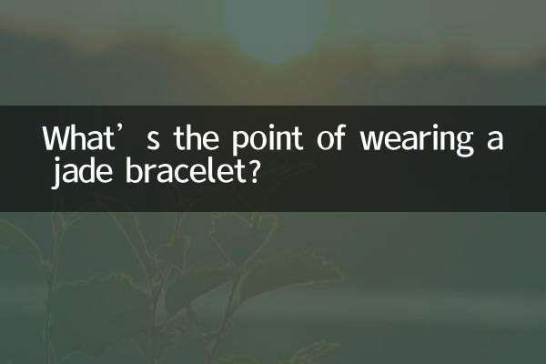 Qual é o sentido de usar uma pulseira de jade?