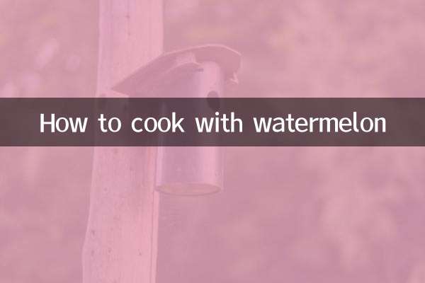 Wie man mit Wassermelone kocht