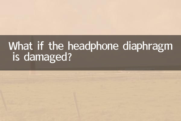 耳机振膜损坏怎么样