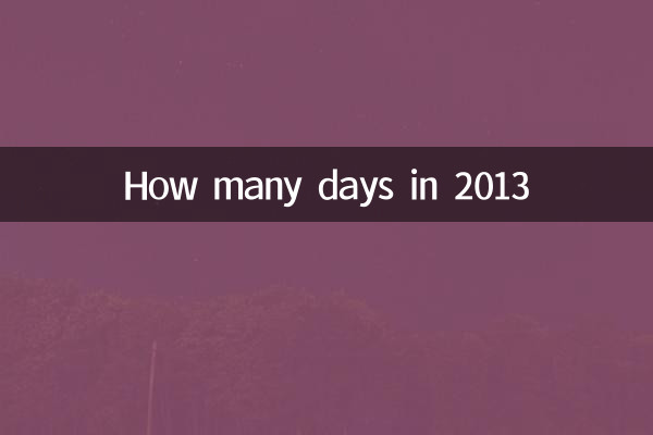2013年多少天