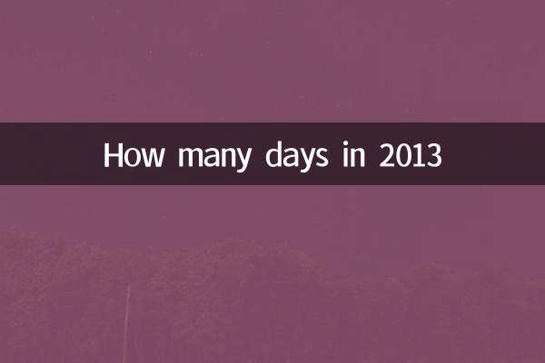 2013年多少天