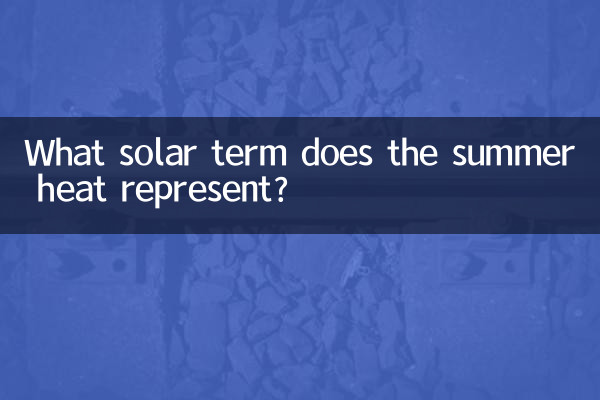 夏の暑さは何節目を表しますか?