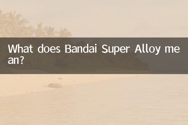 What does Bandai Super Alloy mean?