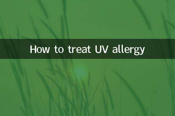 Wie behandelt man eine UV-Allergie?