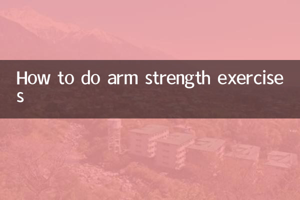 Wie man Armkraftübungen durchführt