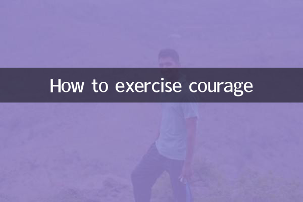 勇気を発揮する方法