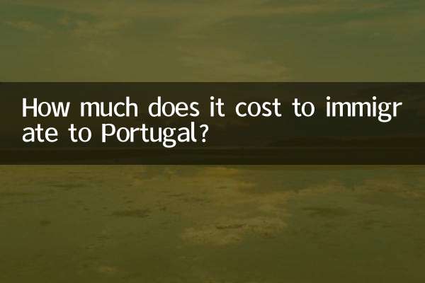 How much does it cost to immigrate to Portugal?