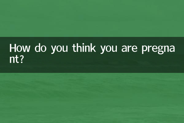 Wie denken Sie, dass Sie schwanger sind?