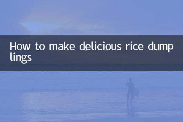 Comment faire de délicieuses boulettes de riz