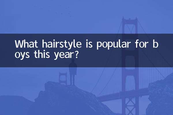 今年はどんな髪型が男の子に人気なのでしょうか？