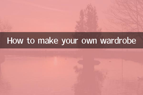 Comment créer votre propre garde-robe