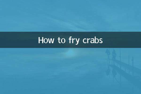 How to fry crabs
