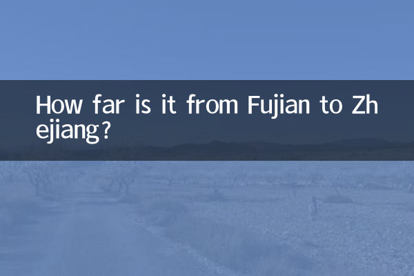 Wie weit ist es von Fujian nach Zhejiang?