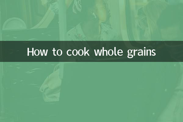 Wie man Vollkornprodukte kocht