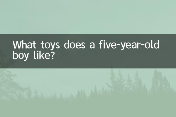 Quali giocattoli piacciono a un bambino di cinque anni?