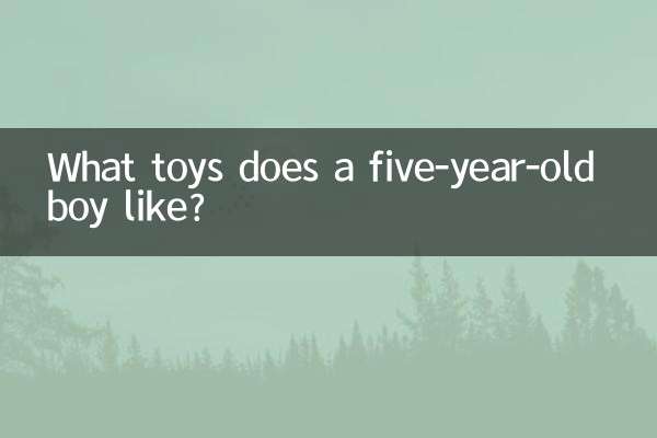 Какие игрушки нравятся пятилетнему мальчику?