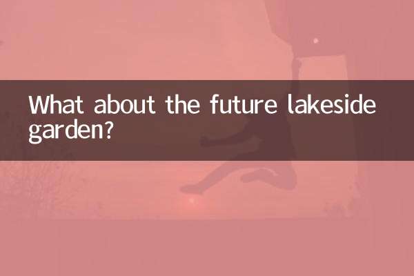 Wie sieht es mit dem zukünftigen Garten am See aus?