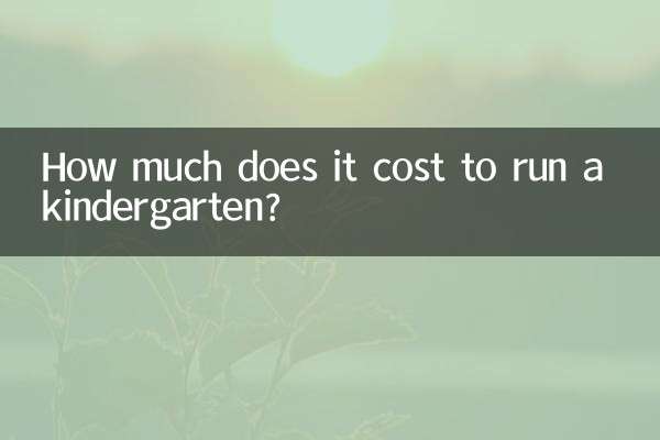 幼稚園の運営にはどれくらいの費用がかかりますか？