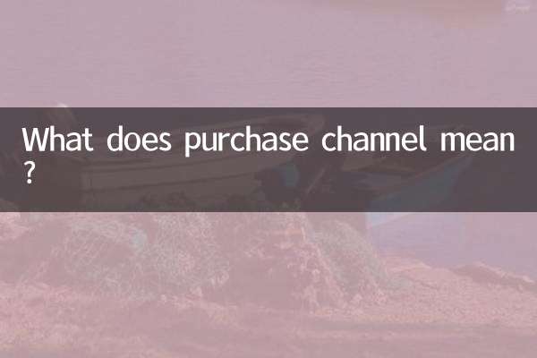 What does purchase channel mean?