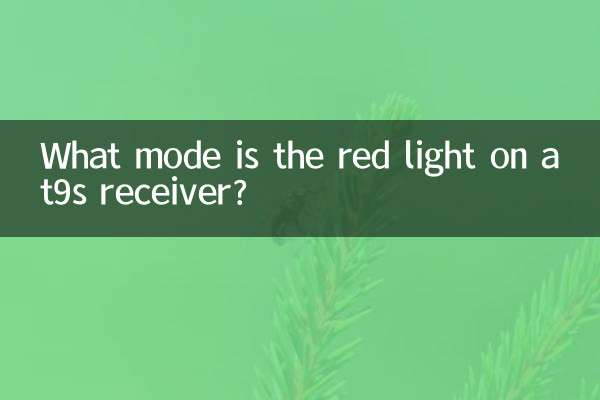 at9s রিসিভারের লাল আলো কোন মোড?