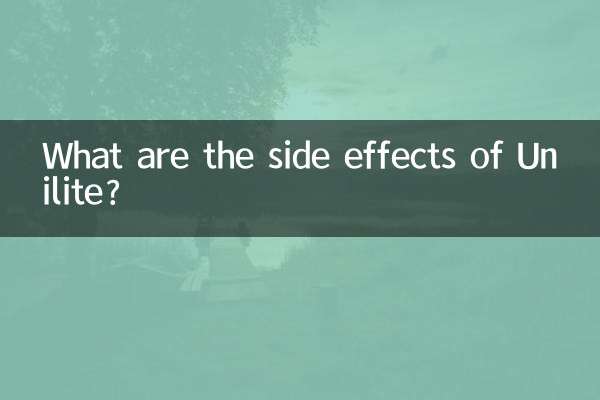 Quali sono gli effetti collaterali di Unilite?