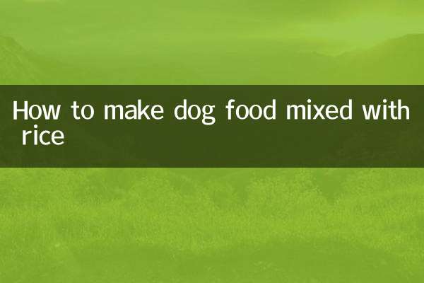 طرز تهیه غذای سگ مخلوط با برنج
