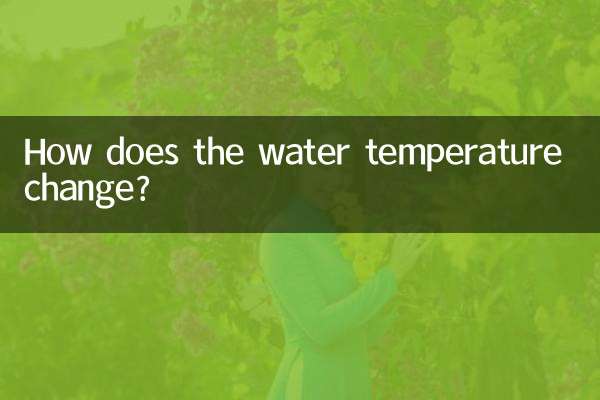 How does the water temperature change?