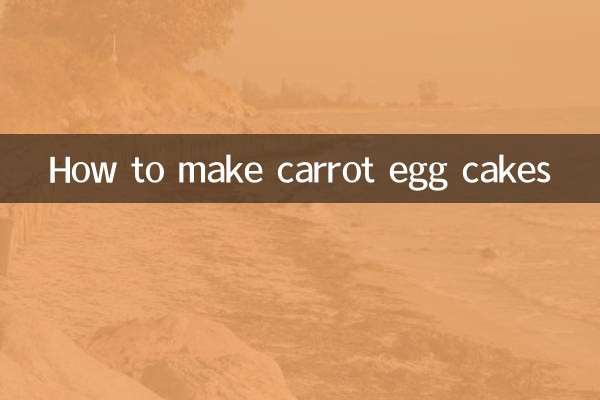 How to make carrot egg cakes