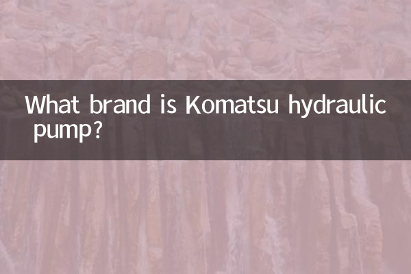 Von welcher Marke ist die Komatsu-Hydraulikpumpe?