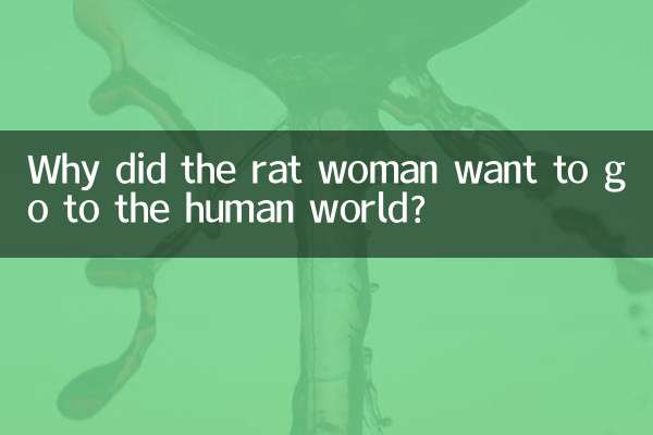 Por que a mulher rato quis ir para o mundo humano?