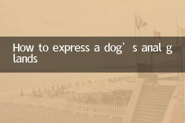 Como expressar as glândulas anais de um cachorro