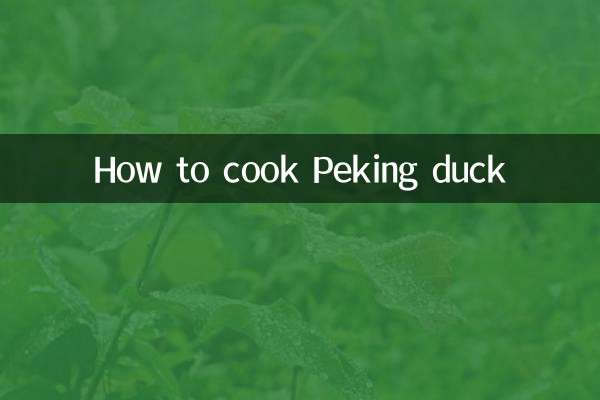 Como cozinhar pato laqueado