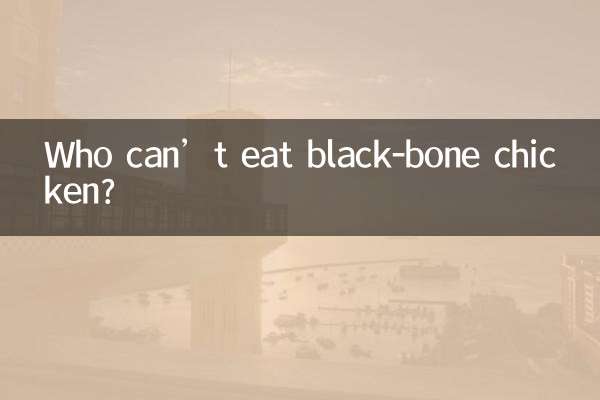 ¿Quién no puede comer pollo con huesos negros?