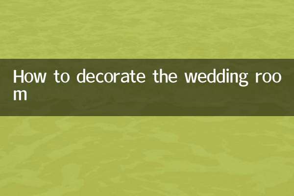 How to decorate the wedding room