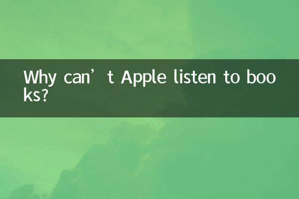 Why can’t Apple listen to books?