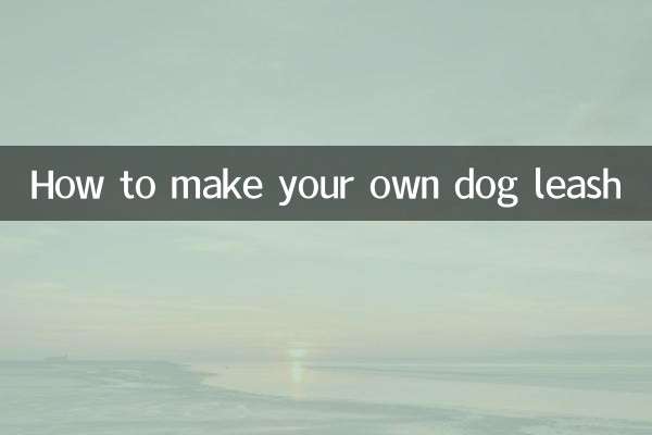 How to make your own dog leash