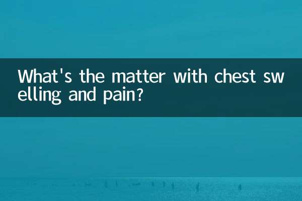 What's the matter with chest swelling and pain?