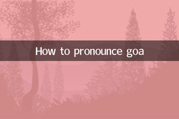 Come pronunciare Goa