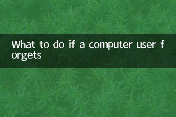 O que fazer se um usuário de computador esquecer