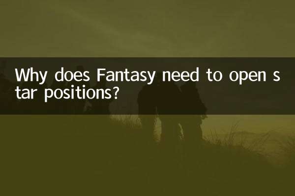 ¿Por qué el Fantasy necesita abrir posiciones estelares?