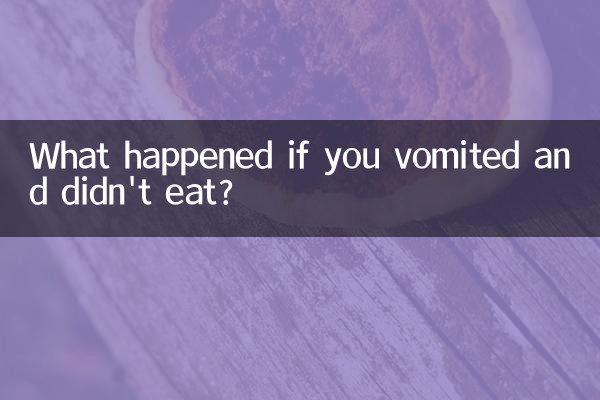 اگر آپ نے الٹی اور کھایا تو کیا ہوا؟