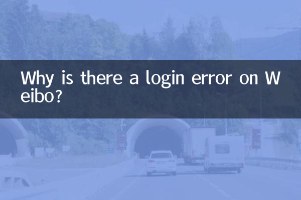 Why is there a login error on Weibo?
