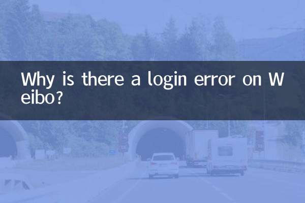 Why is there a login error on Weibo?