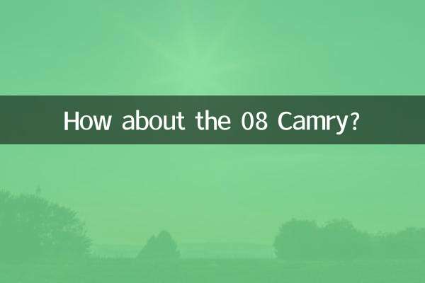 Che ne dici della 08 Camry?