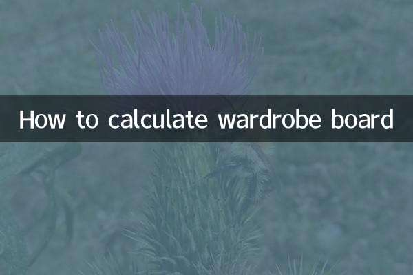 Cómo calcular el tablero del armario