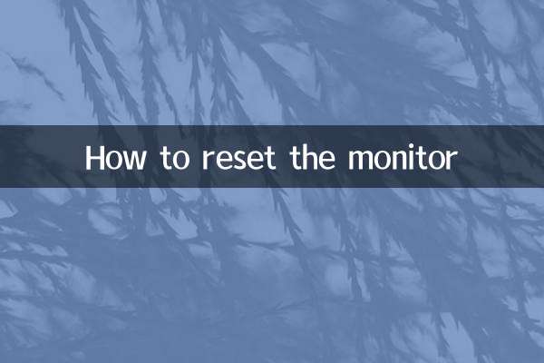 So setzen Sie den Monitor zurück