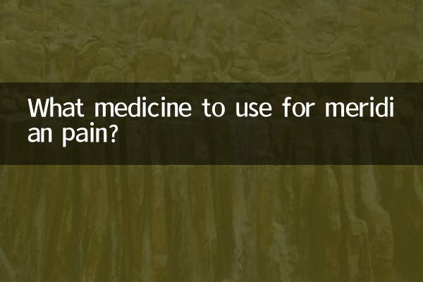 Welches Medikament gegen Meridianschmerzen?