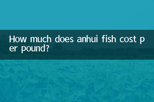 安徽省の魚は1ポンドあたりいくらですか?